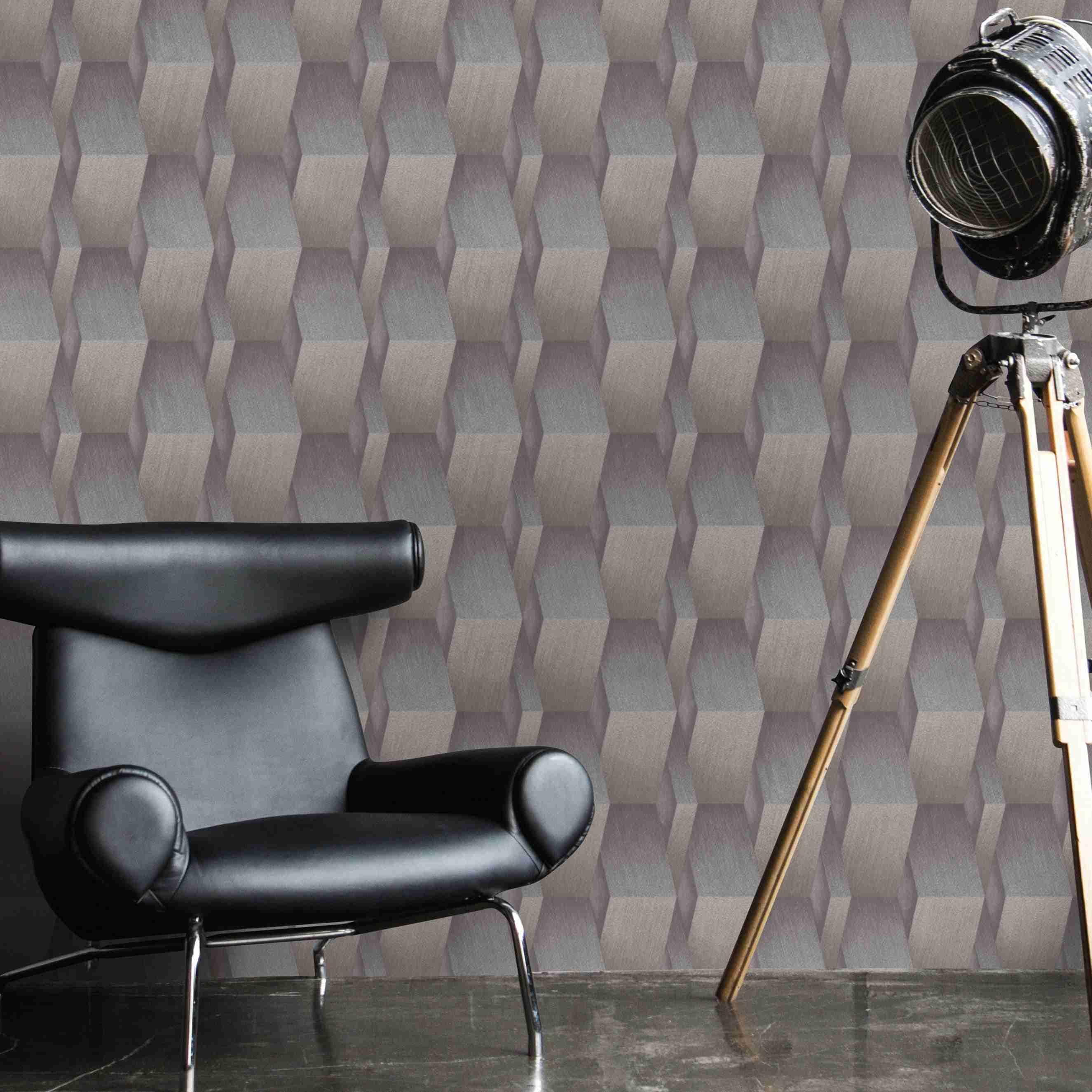 Erismann Fashion for walls | 1004630 | Vliestapete 3D Tapete | 0.53 m x 10.05 m | Gold