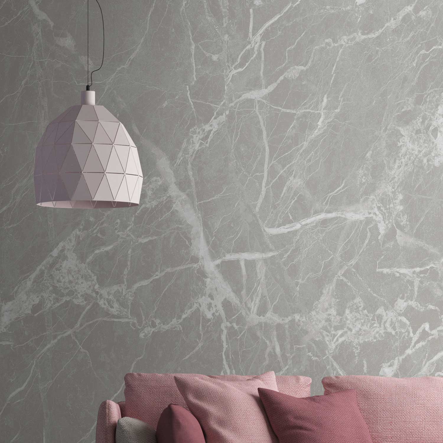 Fototapete Marmor M1-No.10261 | Digitaldruck | Grau | Weiß | Modern | Elegant