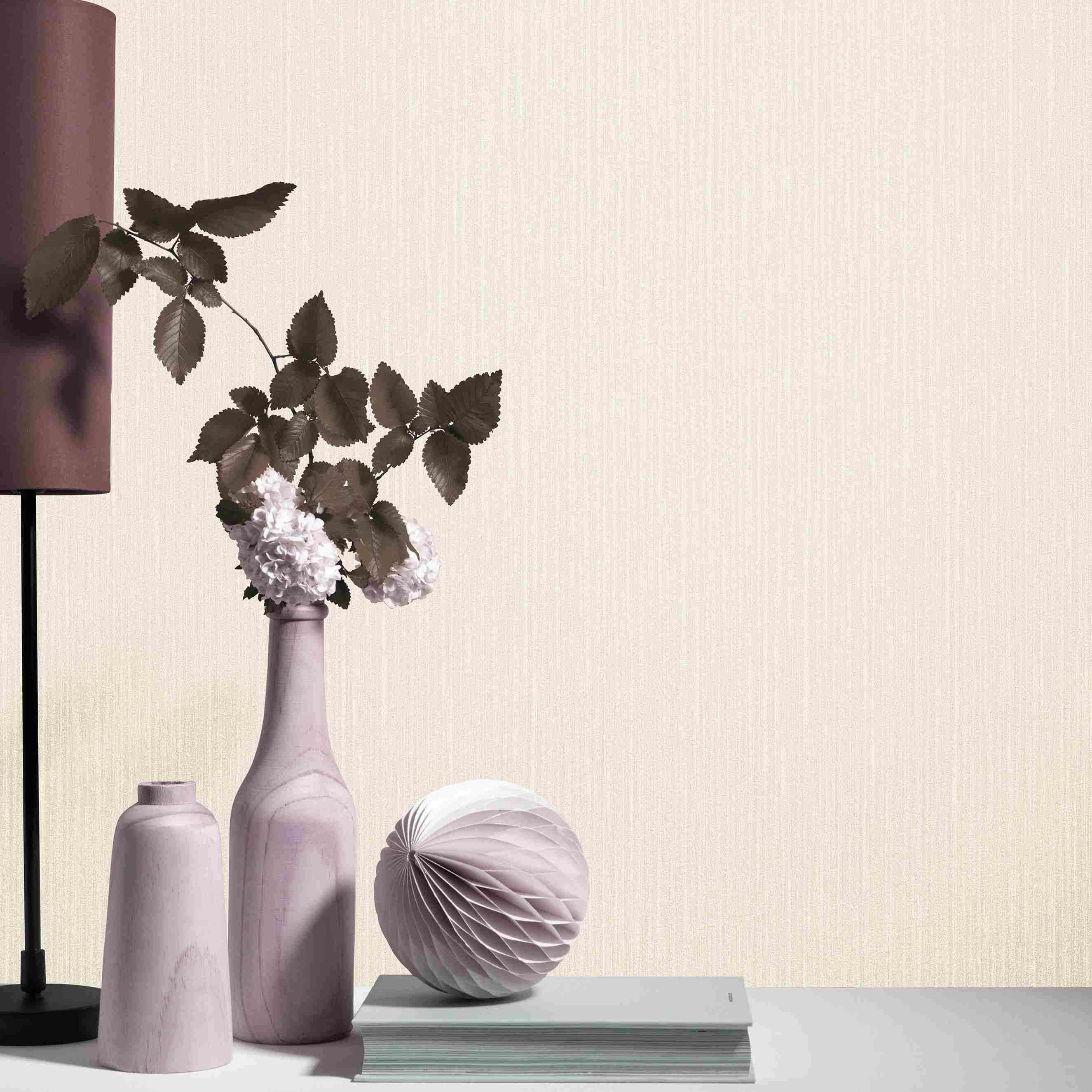 Erismann Elle | 1017137 | Vliestapete Einfarbig | 0.53 m x 10.05 m | Taupe