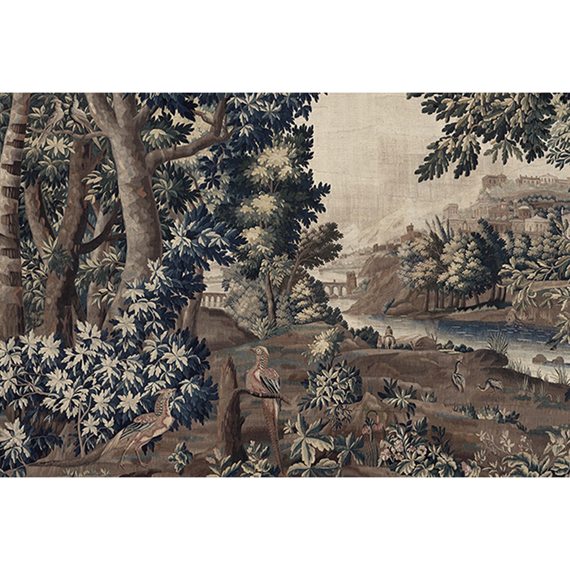 Tadessi Fototapete Landschaft M1-No.61227 Digitaldruck Tapete Blau Braun - Wald Baum