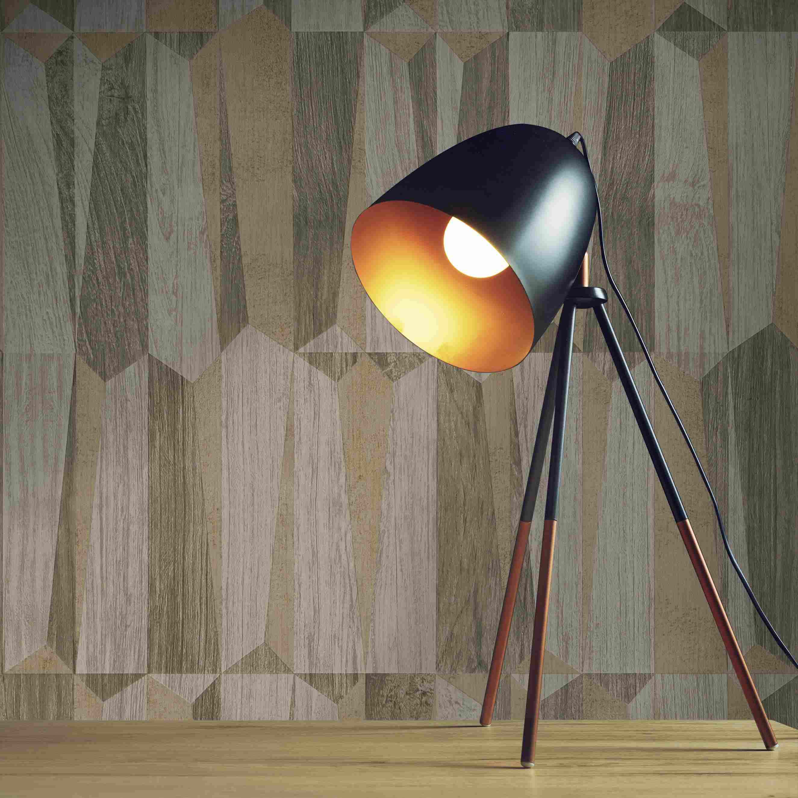 Tapete Mateo Holz M1-No.3973 | Vlies | Braun | Gold | Holzoptik | Tadessi | 10.05 x 0.53 m