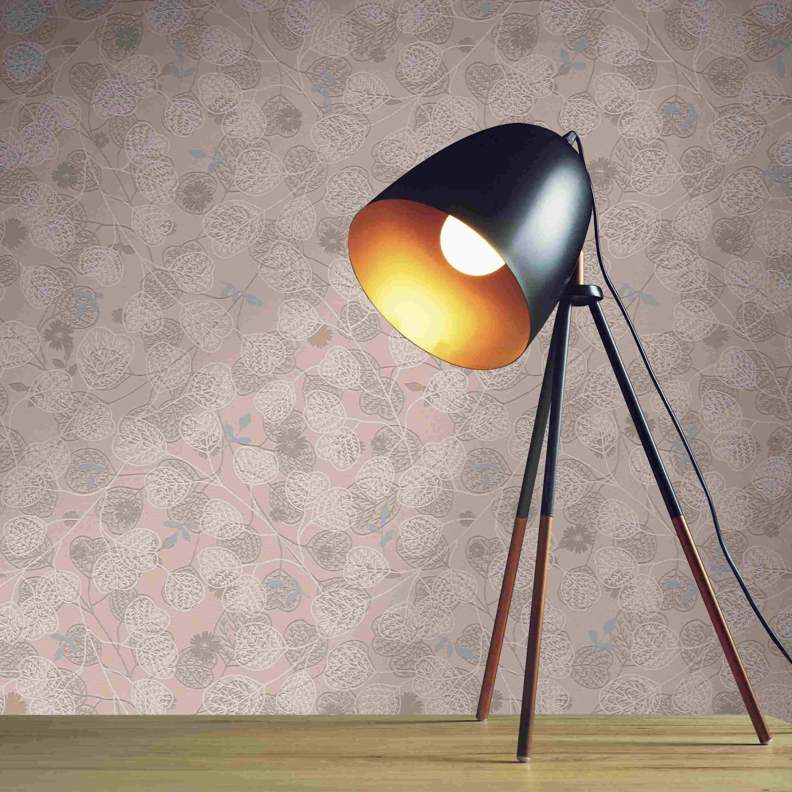 Tapete Valentin Blumen M1-No.4344 Vlies Rosa Weiß Floral Tadessi 10.05 x 0.53 m