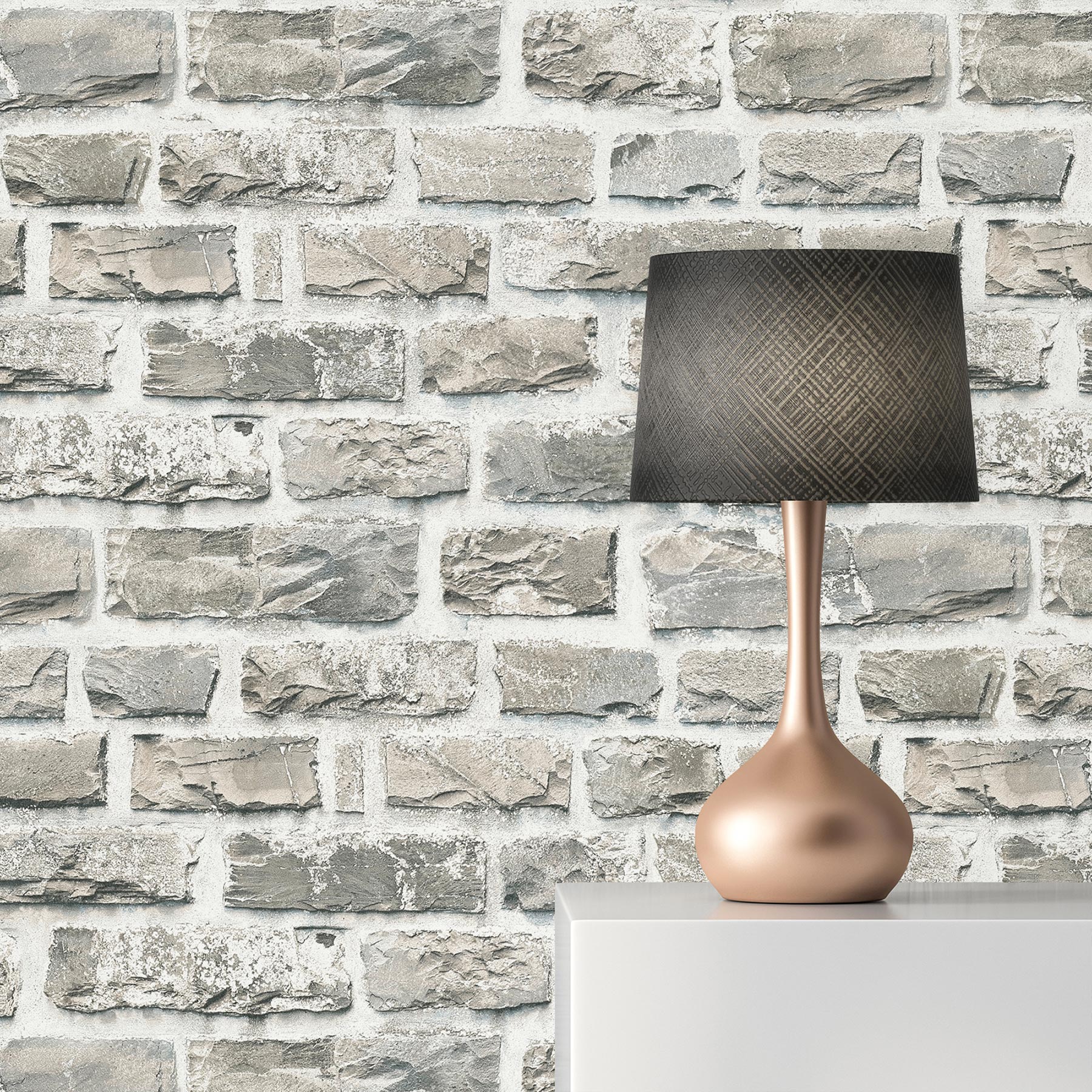 Tapete Stein Luano M1-No.2635 | Vliestapete | Taupe | Grau | Steinoptik | Steinwand