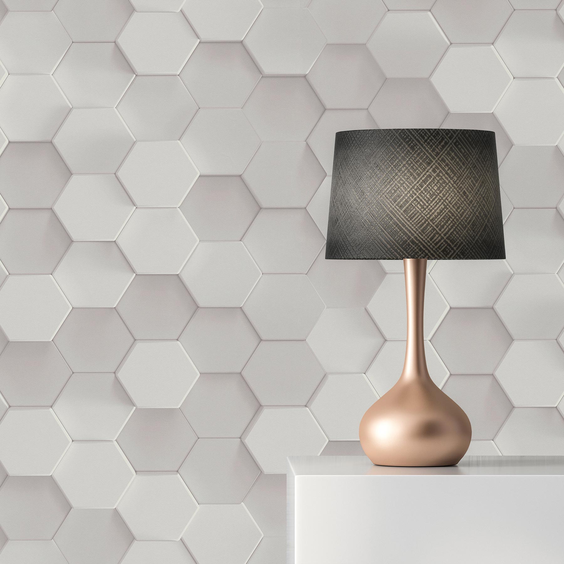 Tapete 3D Optik Leonardo M1-No.3563 | Vliestapete | Grau | Weiß | 3D Tapete | Modern | Geometrisch