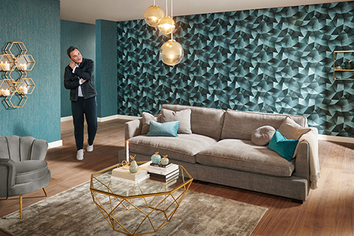 Tapete von Guido Maria Kretschmer im Wohnzimmer