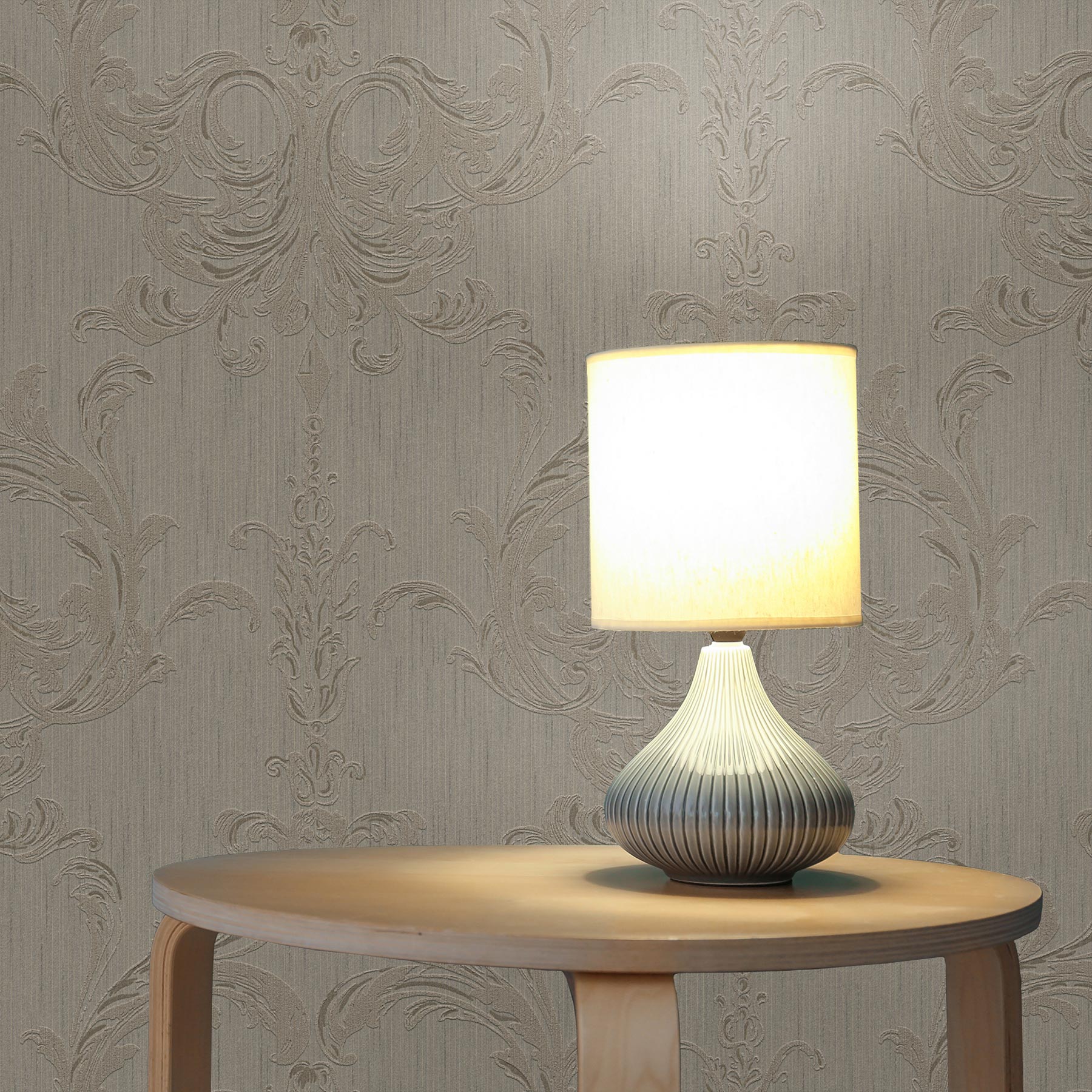 Tapete Streifen Lio M1-No.3860 | Vliestapete | Braun | Barocktapete | Klassik