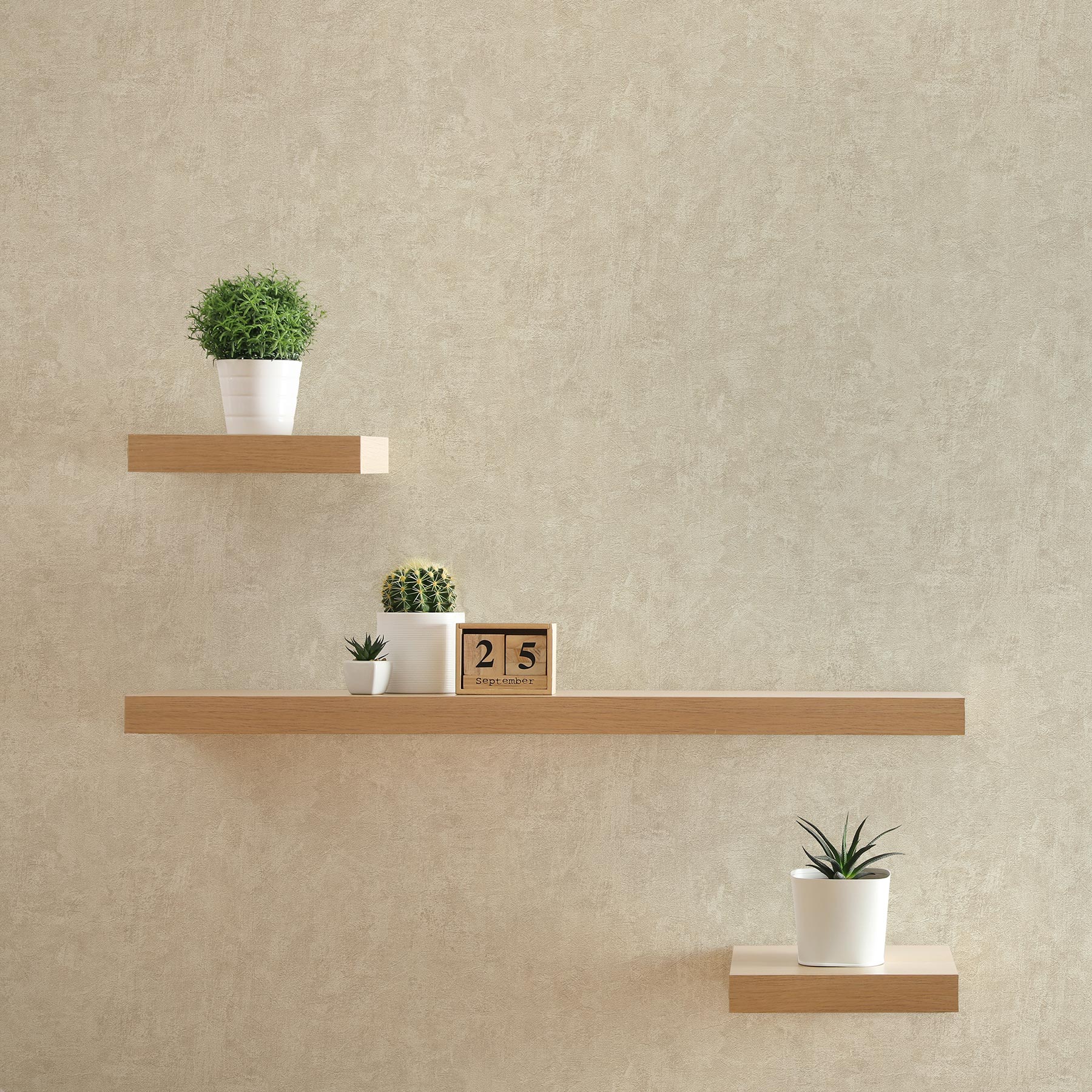 Tapete Uni M1-No.3518 | Vliestapete | Beige | Tapete Einfarbig | Unitapete