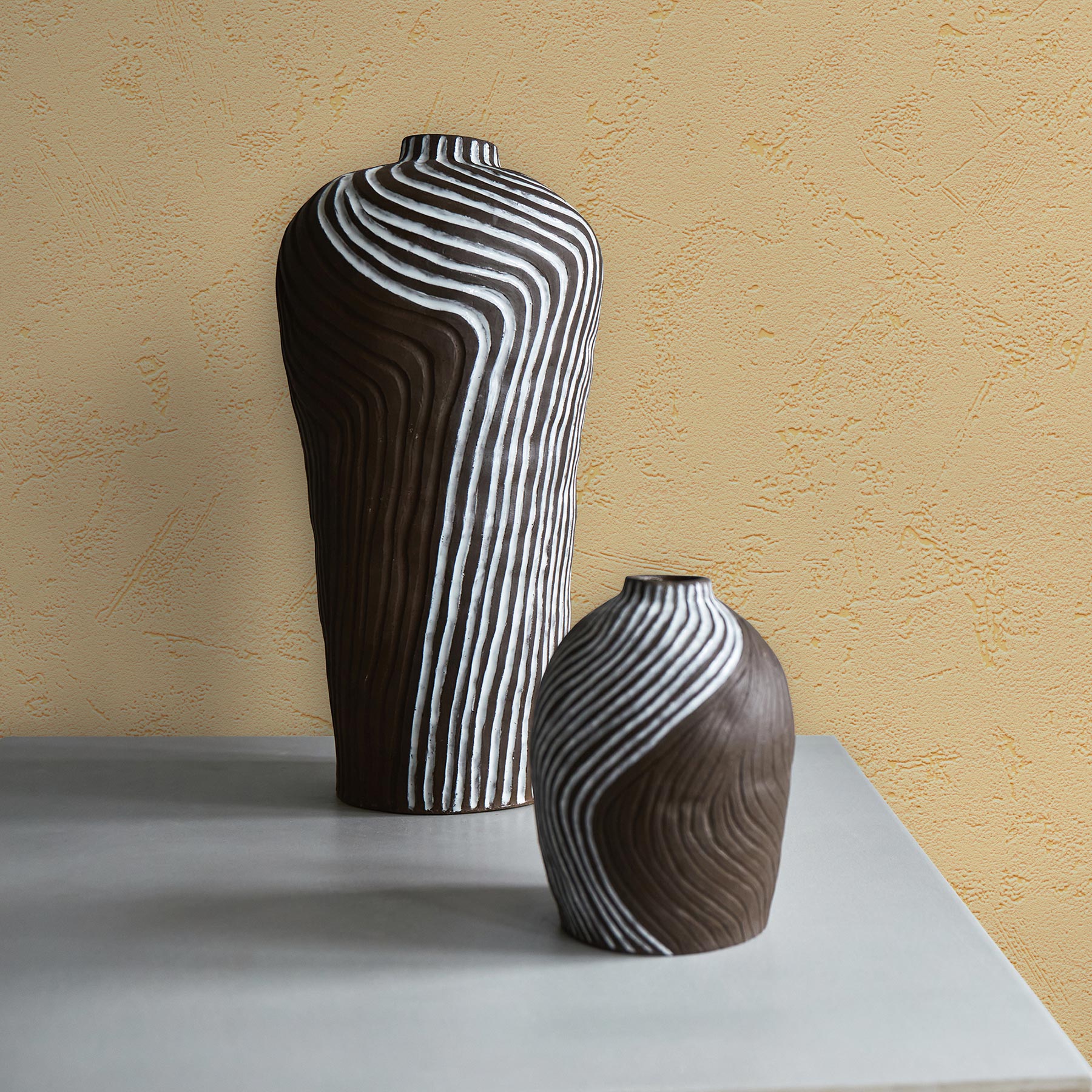 Tapete Uni M1-No.1987 Vliestapete Gelb Tapete Einfarbig Unitapete