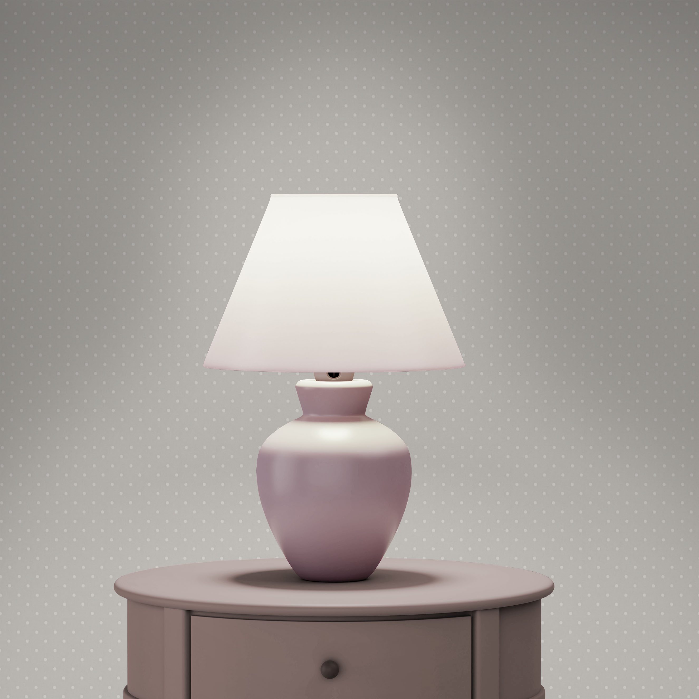 Tapete Pietro Punkte Kreise M1-No.4288 Vlies Beige Weiß Punkte Tadessi 10.05 x 0.53 m