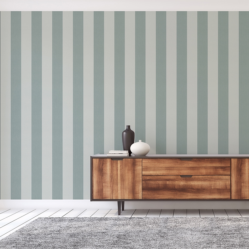 Tapete Lio Streifen & Wellen M1-No.11262 Vlies Grün Tadessi 10.05 m x 0.53 m