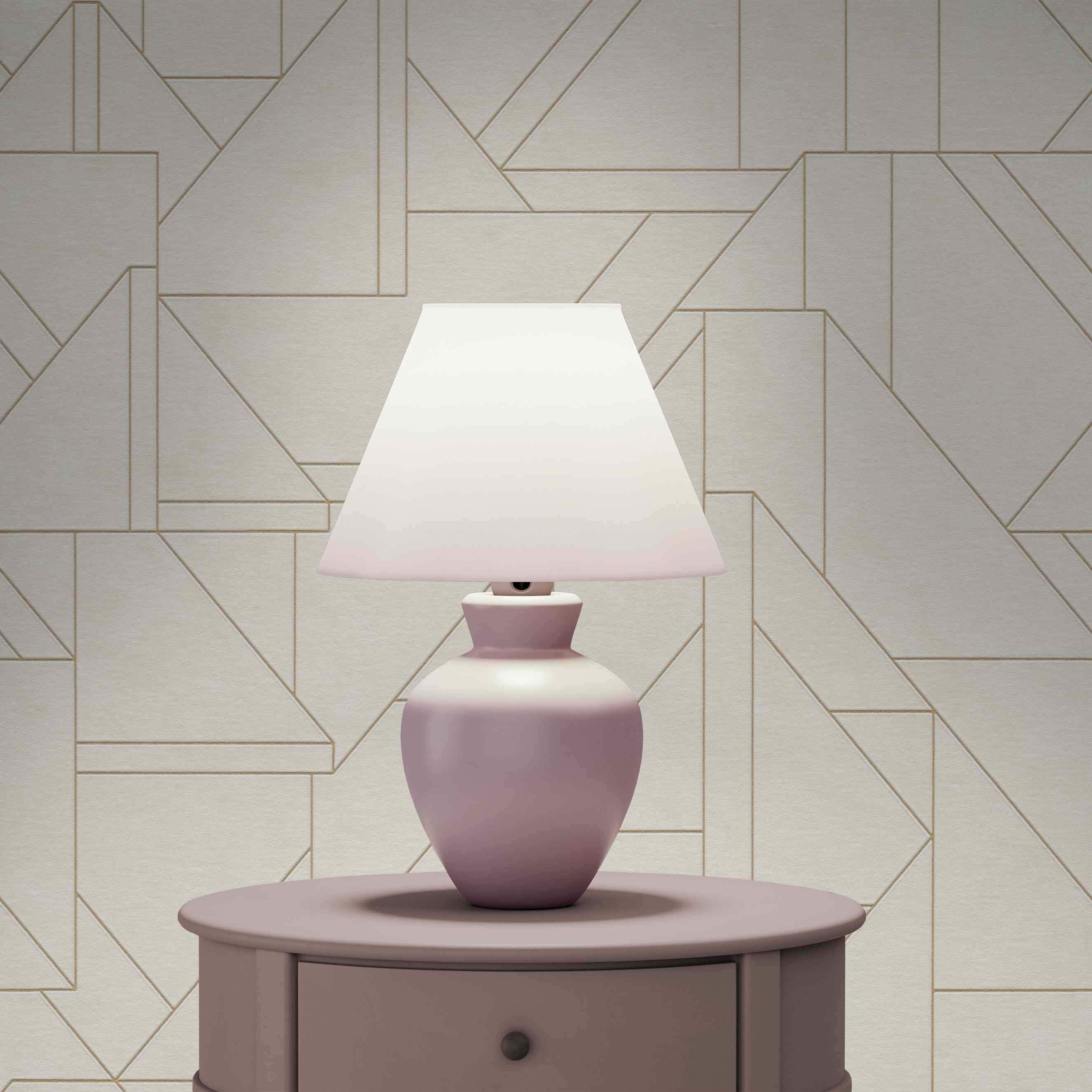 Tapete Carlo Grafik M1-No.4355 Vlies Weiß Creme Grafisch Tadessi 10.05 x 0.53 m