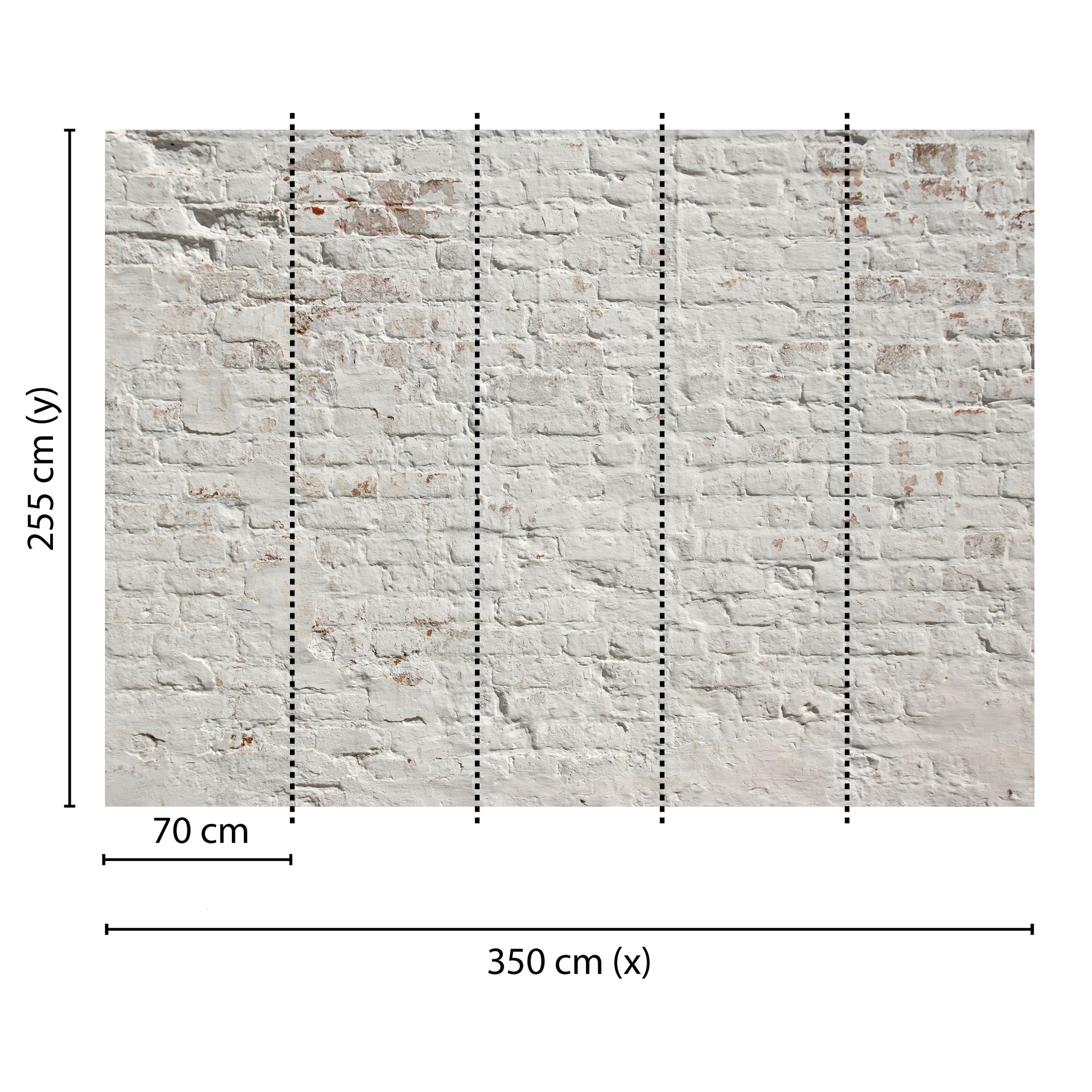 Fototapete Steinoptik M1-No.60377 | Digitaldruck | Weiß | Grau