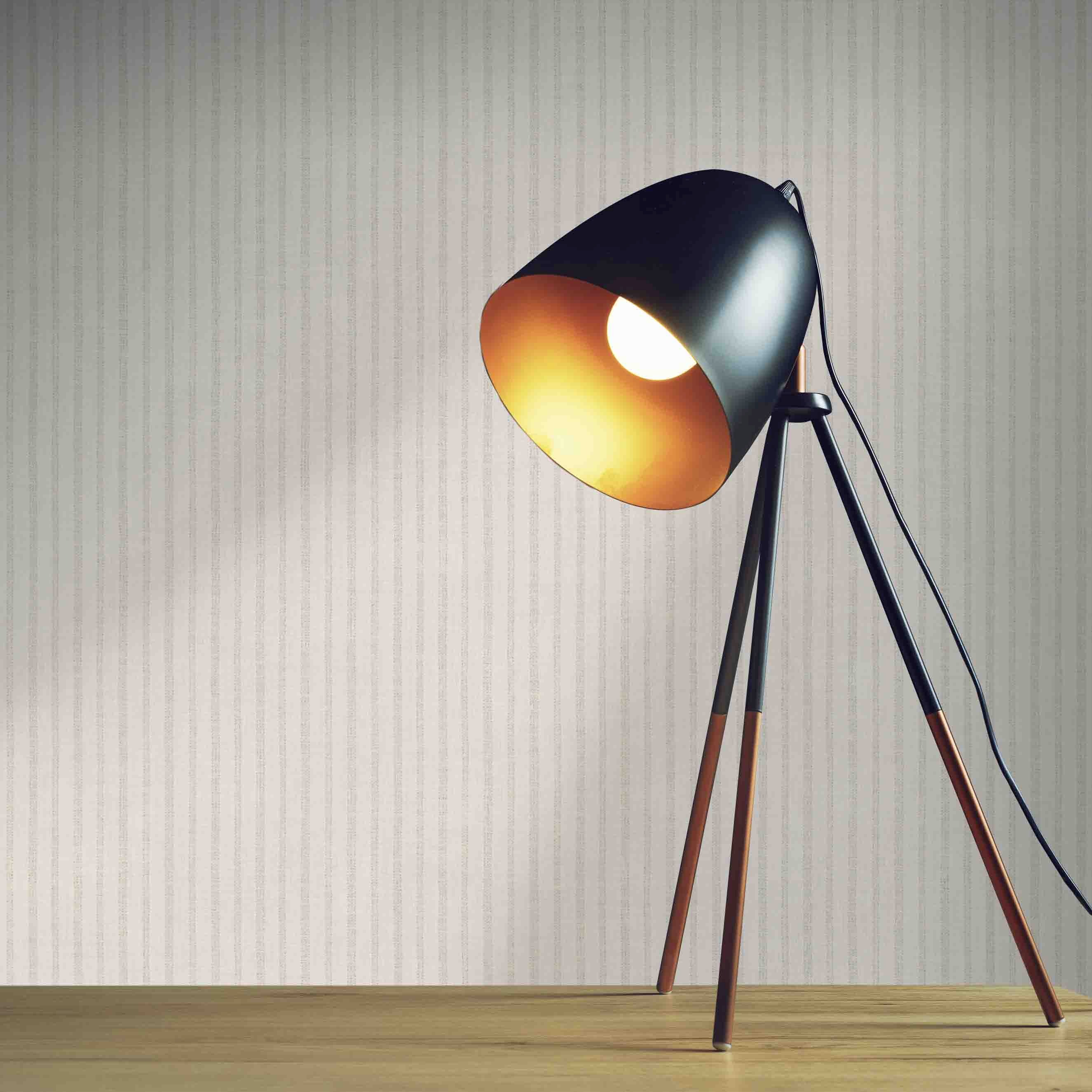 Tapete Pepe Streifen Wellen M1-No.4308 | Vlies | Weiß | Grau | Streifen | Tadessi | 10.05 x 0.53 m