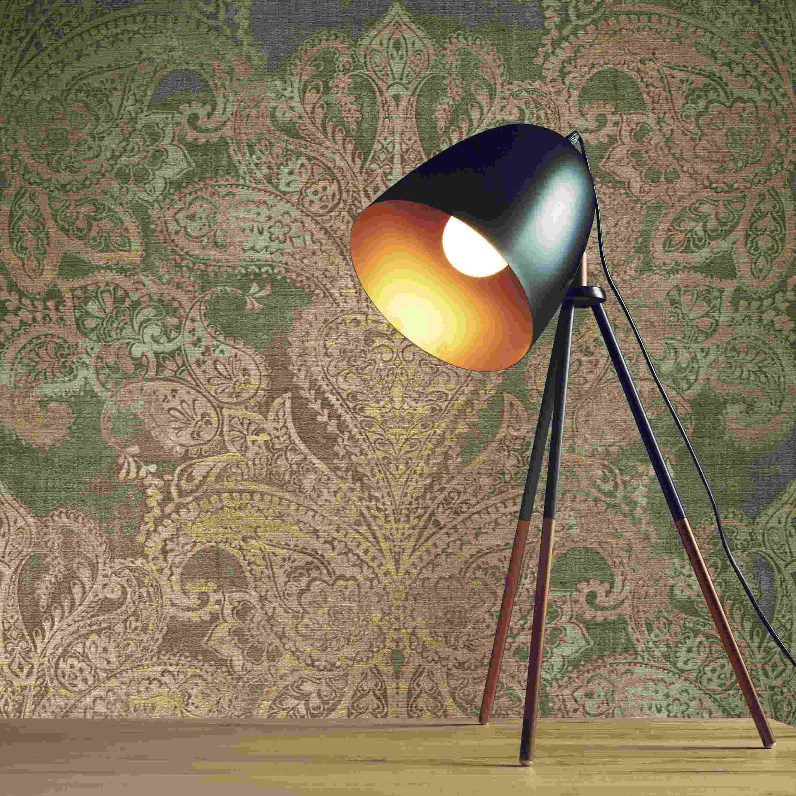 Tapete Jacopo Barock M1-No.4362 Vlies Braun Beige Ornament Tadessi 10.05 x 0.53 m