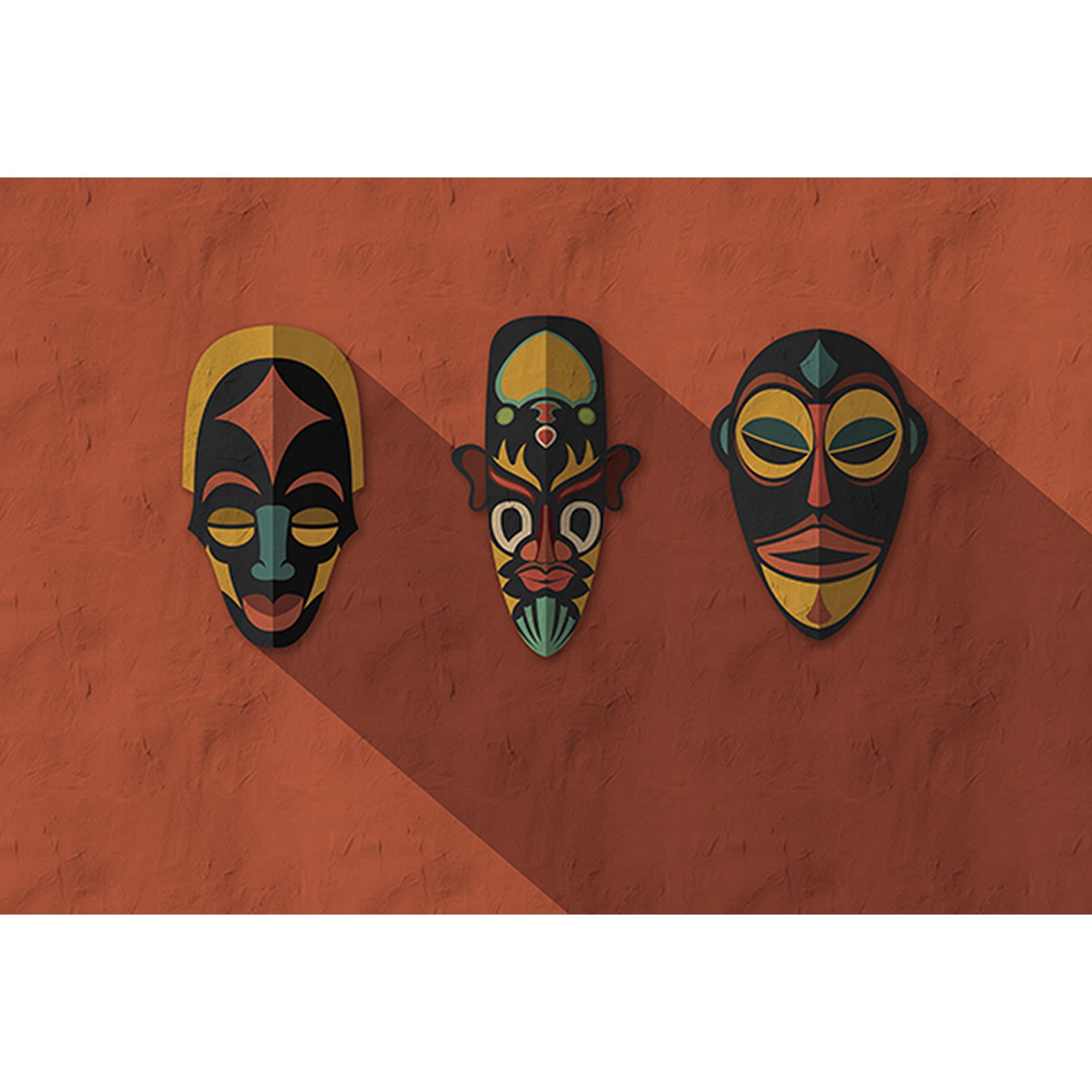 Tadessi Fototapete Orientalisch M1-No.61395 Digitaldruck Tapete Rot Gelb - Afrikanisch