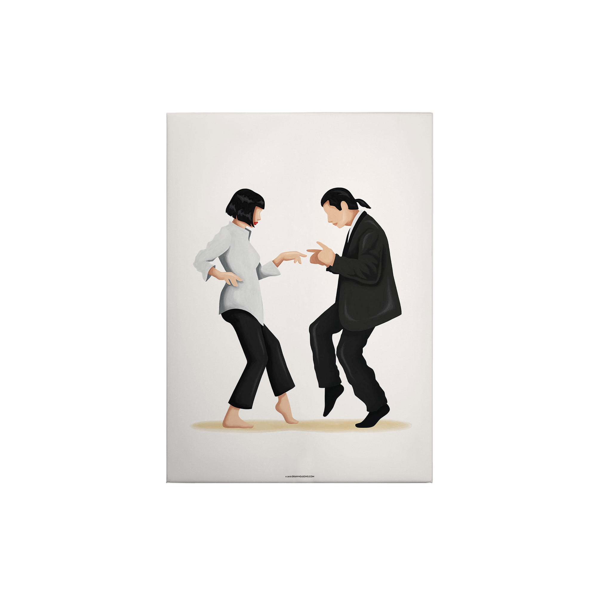 Leinwandbild Menschen M1-No.50426 | Wandbild 70 x 50 cm | Weiß Schwarz Keilrahmen Lifestyle