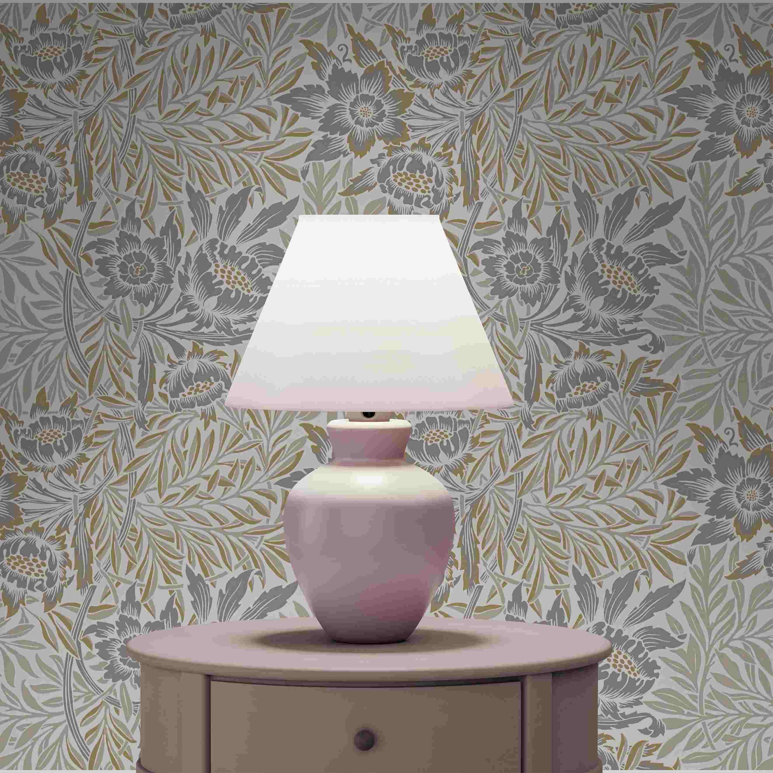 Tapete Lenni Blumen M1-No.4139 Vlies Weiß Beige Blumen Tadessi 10.05 x 0.53 m