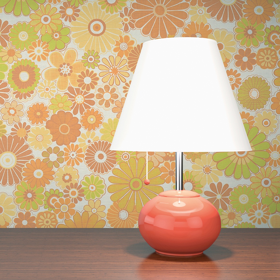 Tapete Lenni Blumen M1-No.10927 Vlies Gelb Grün Tadessi 8.50 m x 0.53 m