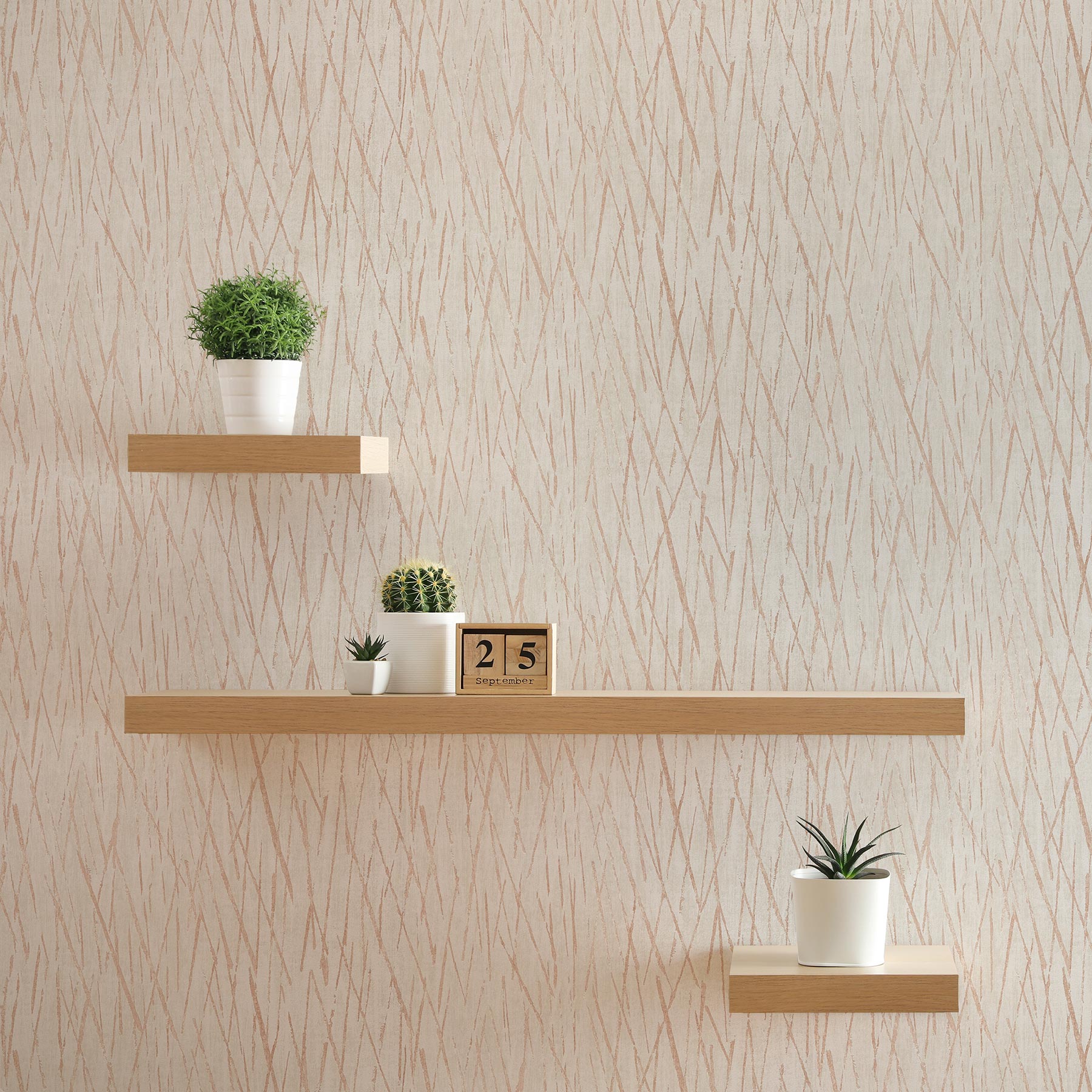 Tapete Grafik Meo M1-No.1712 | Vliestapete | Metallic | Creme | Struktur | Modern