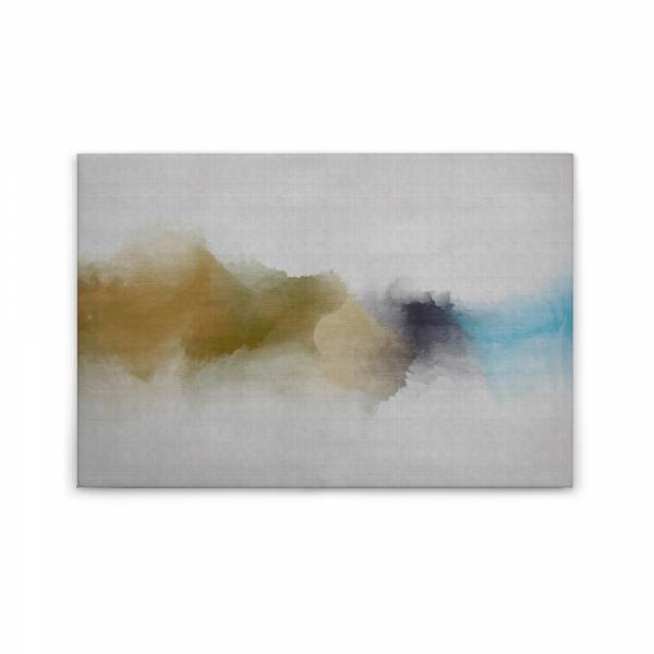 Leinwandbild Abstrakt M1-No.50248 | Wandbild 60 x 90 cm | Gelb Grau Keilrahmen Modern