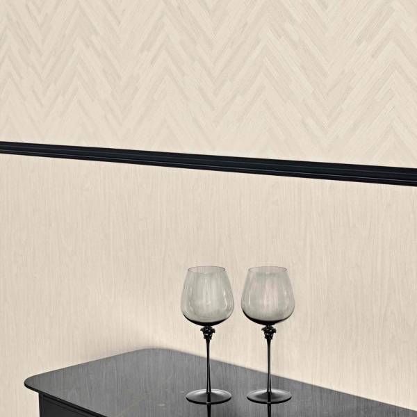 Design Tapete Versace 4 | No. 10197 | Vliestapete Holzoptik | 0.70 m x 10.05 m | Grau