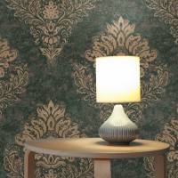 Tapete Barock Gioele M1-No.633 | Vliestapete | Grün | Gold | Barocktapete mit Ornamenten