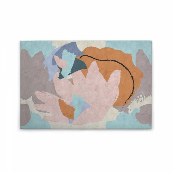 Leinwandbild Abstrakt M1-No.50230 | Wandbild 60 x 90 cm | Bunt Rosa Keilrahmenbild Kunst