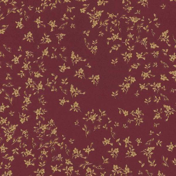 Design Tapete Versace 4 | No. 10228 | Vliestapete Blumenoptik | 0.70 m x 10.05 m | Rot