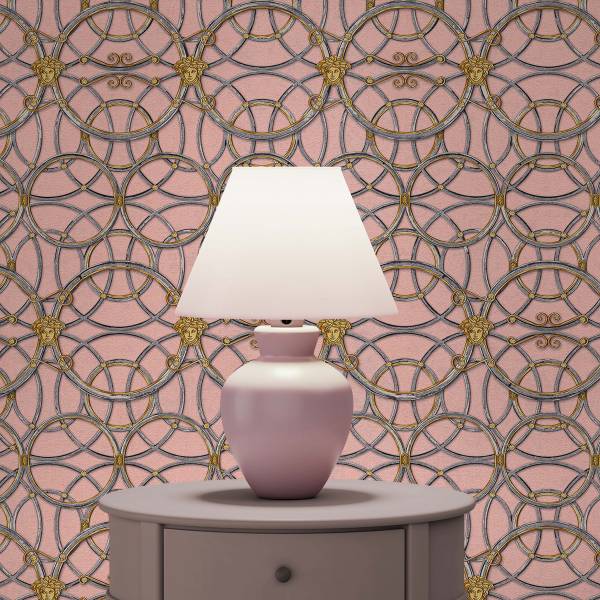Tapete Barock Samuel M1-No.310 | Vliestapete | Silber | Gold | Designtapete