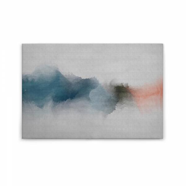 Leinwandbild Abstrakt M1-No.50246 | Wandbild 60 x 90 cm | Blau Grau Keilrahmen Modern