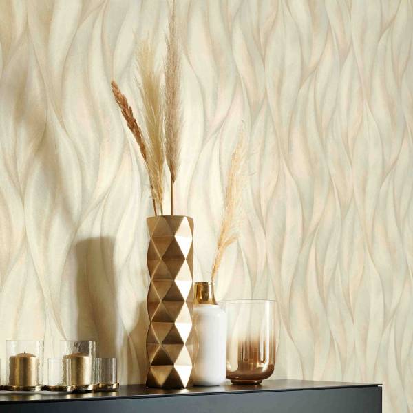 Erismann Fashion for Walls 2 | 1014814 | Vliestapete Naturoptik | 0.53 m x 10.05 m | Beige