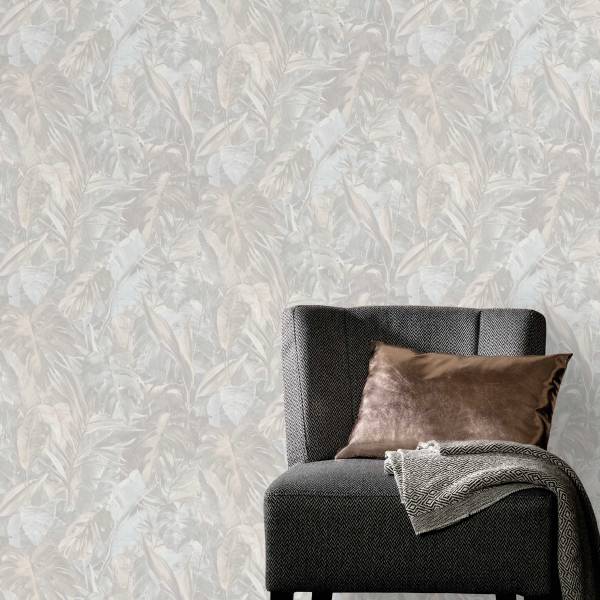 Tapete Bäume Blätter Salvatore M2-No.246 | Vliestapete Blätteroptik | Creme | Dschungel | Botanical Tapete Bäume Blätter Salvatore M2-No.246 | Vliestapete Blätteroptik | Creme | Dschungel | Botanical