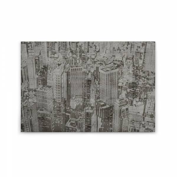 Leinwandbild Japanisch M1-No.50184 | Wandbild 60 x 90 cm | Modern Grau Keilrahmenbild Häuser